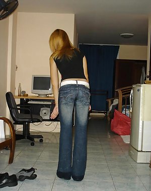 Asian in Jeans Pics